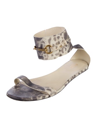 Gucci Horsebit Accent Leather Slides