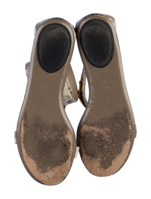 Gucci Horsebit Accent Leather Slides