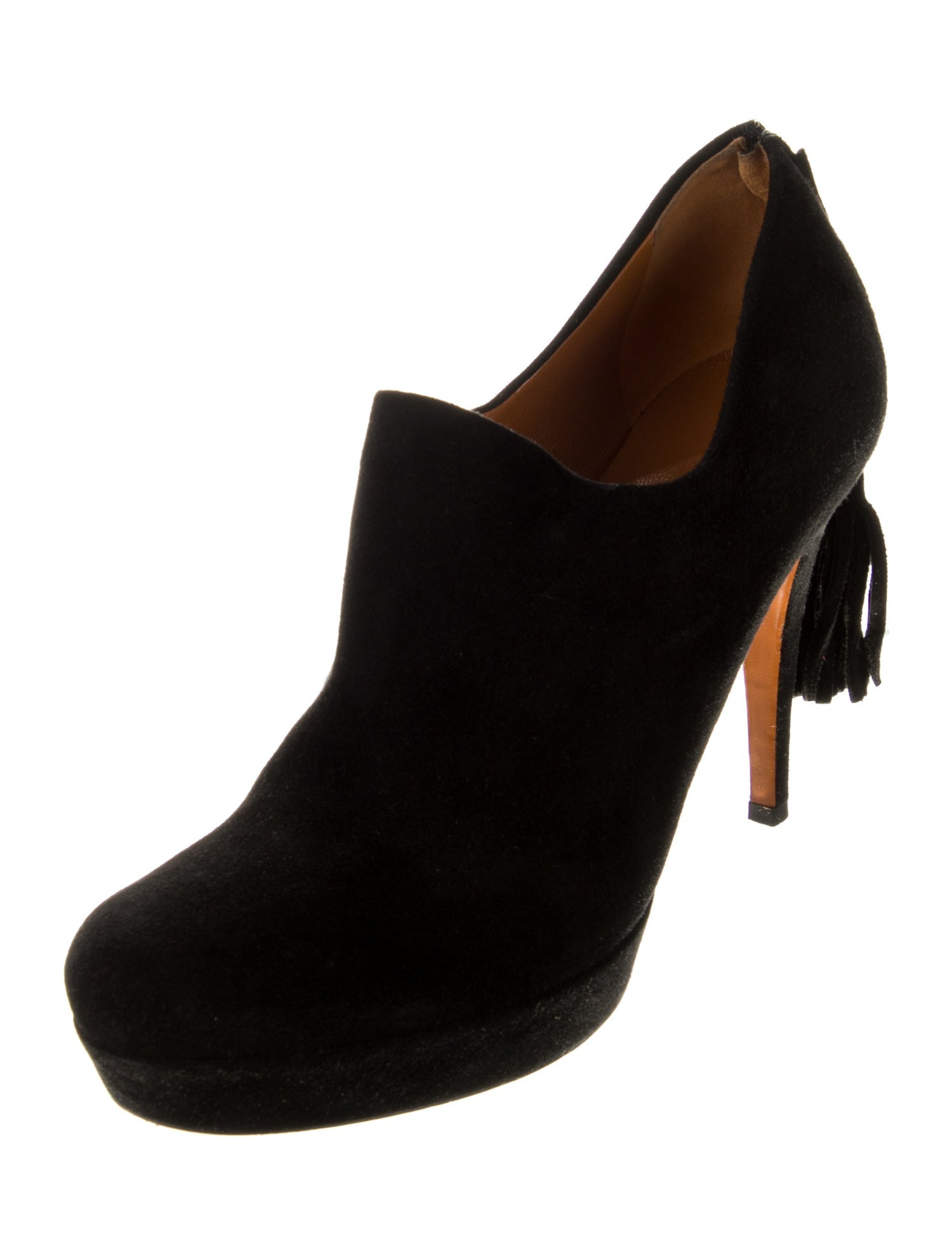 Gucci Bamboo Accent Suede Pumps