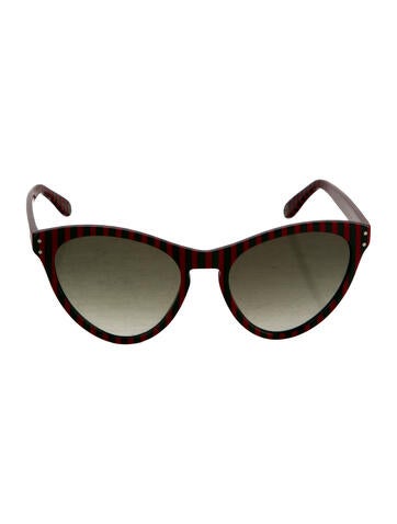 Gucci Sunglasses Web Accent Cat-Eye