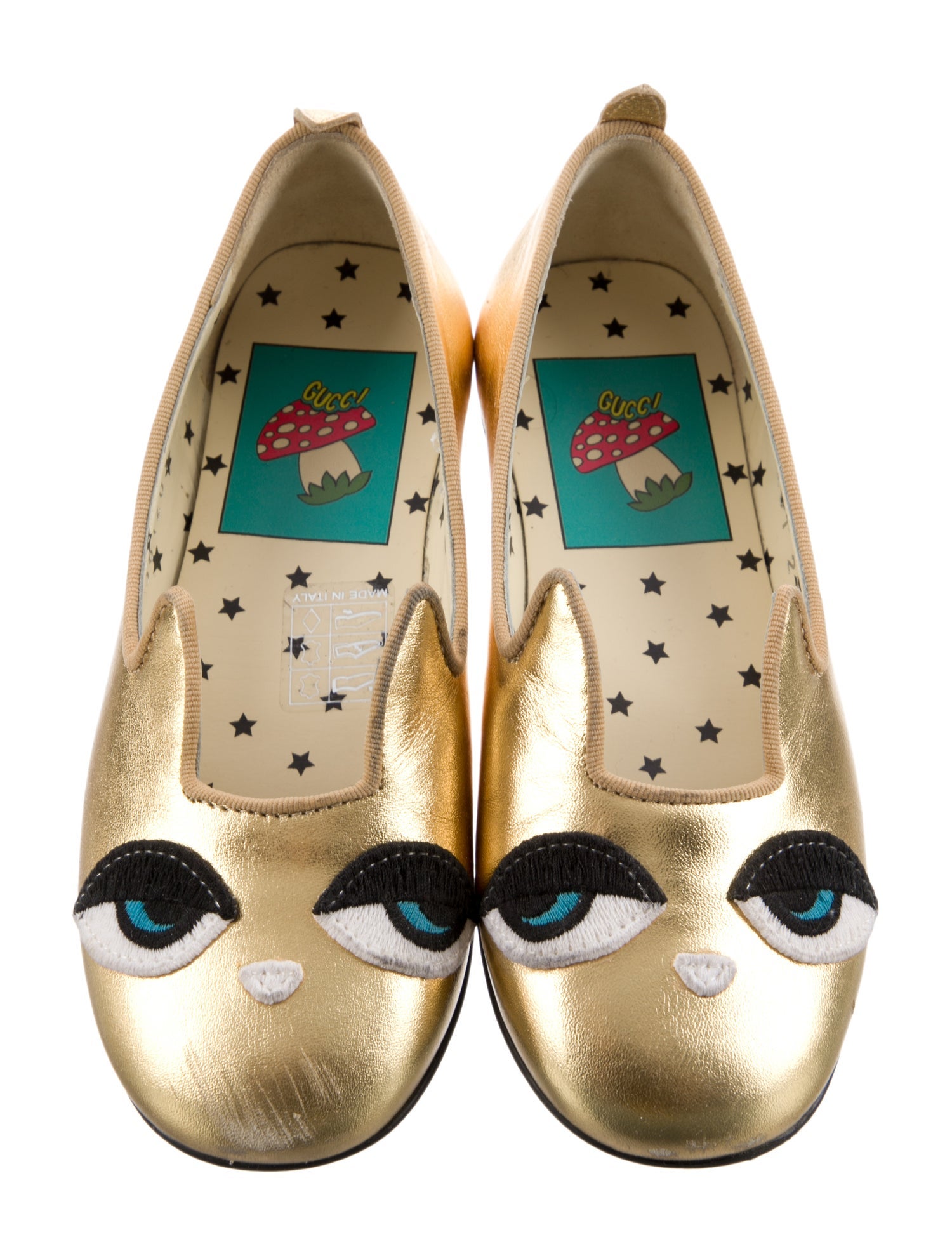 Gucci Leather Ballet Flats
