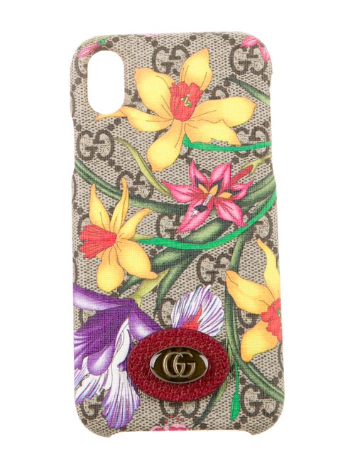 Gucci GG Supreme Flora Print iPhone XR Case