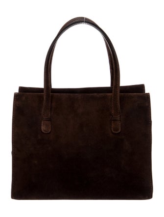 Gucci Suede Top Handle Bag Vintage