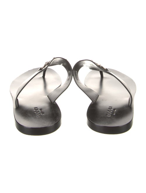 Gucci Horsebit Accent Leather Slides