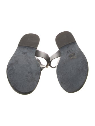 Gucci Horsebit Accent Leather Slides