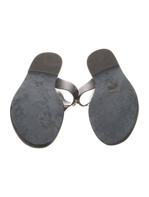 Gucci Horsebit Accent Leather Slides