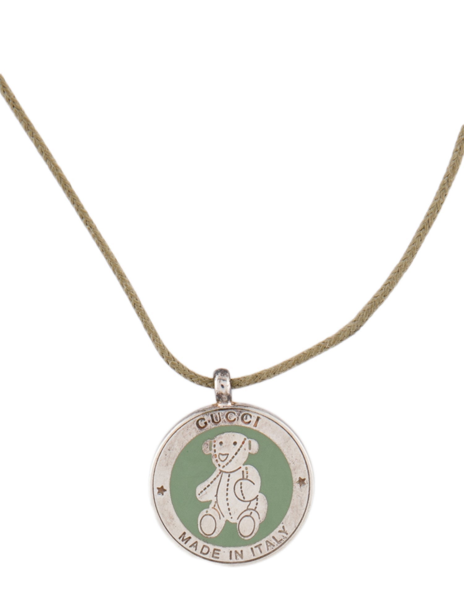 Gucci Baby Bear Pendant Necklace