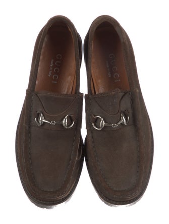 Gucci Laredo Horsebit Accent Loafers