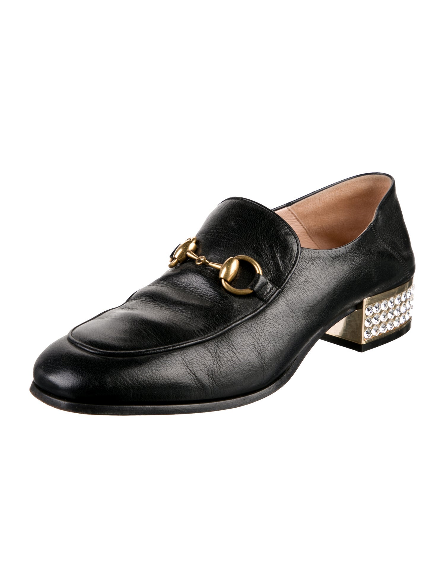 Gucci Horsebit Accent Leather Loafers