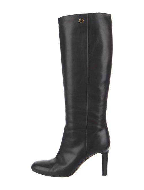 Gucci Interlocking G Logo Leather Boots