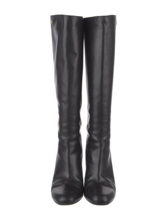 Gucci Interlocking G Logo Leather Boots