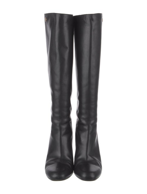 Gucci Interlocking G Logo Leather Boots