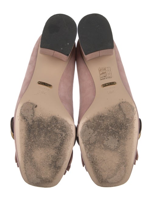 Gucci Double G Logo Suede Pumps