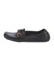 Gucci Web Accent Leather Loafers