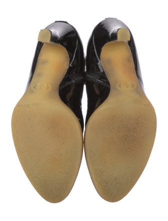 Gucci Horsebit Accent Patent Leather Boots