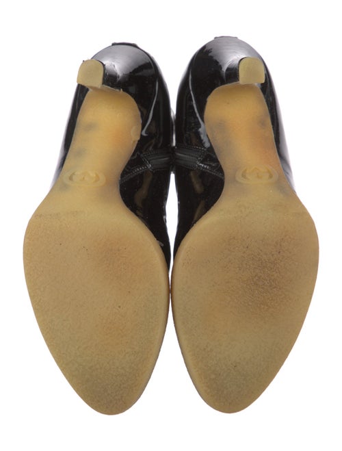 Gucci Horsebit Accent Patent Leather Boots