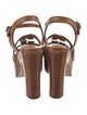 Gucci Leather Slingback Sandals