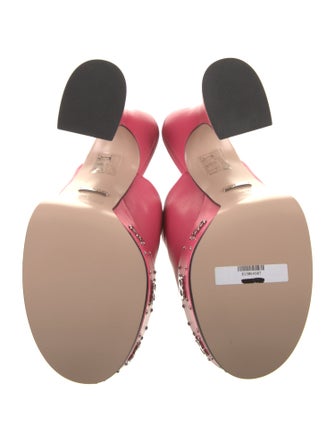 Gucci Leather Studded Accents Slides