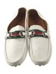 Gucci Web Accent Leather Loafers