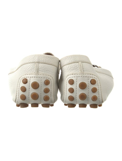 Gucci Web Accent Leather Loafers