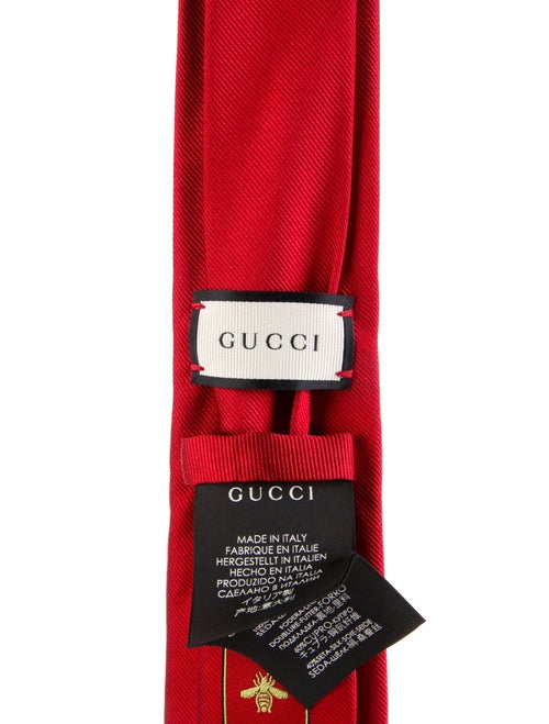 Gucci Pattern Print Silk Tie