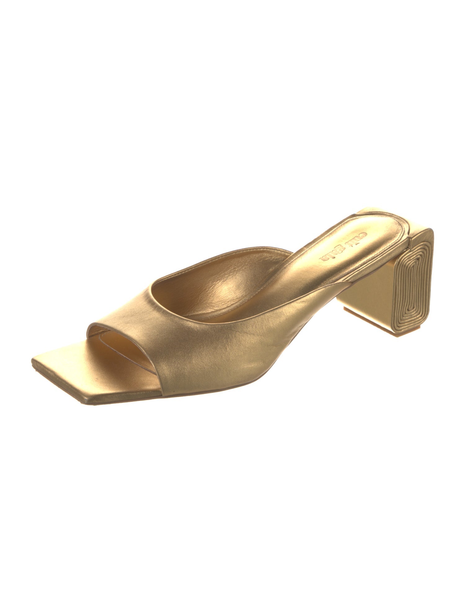 Cult Gaia Leather Slides