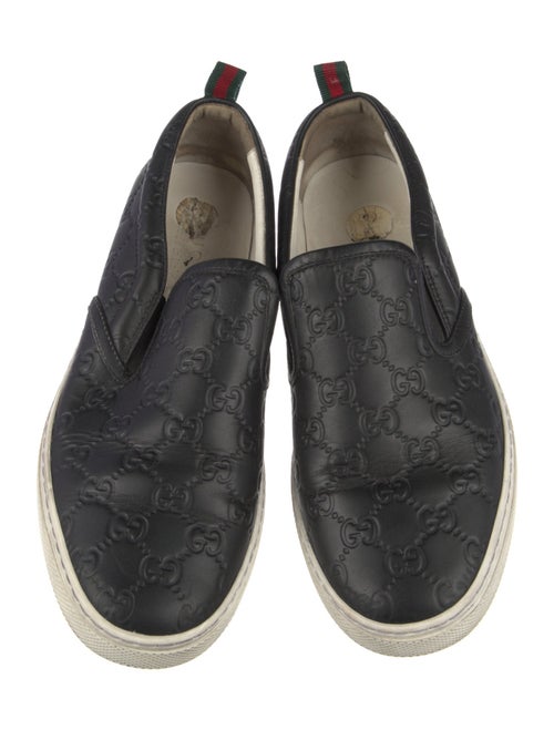 Gucci Web Accent Leather Sneakers