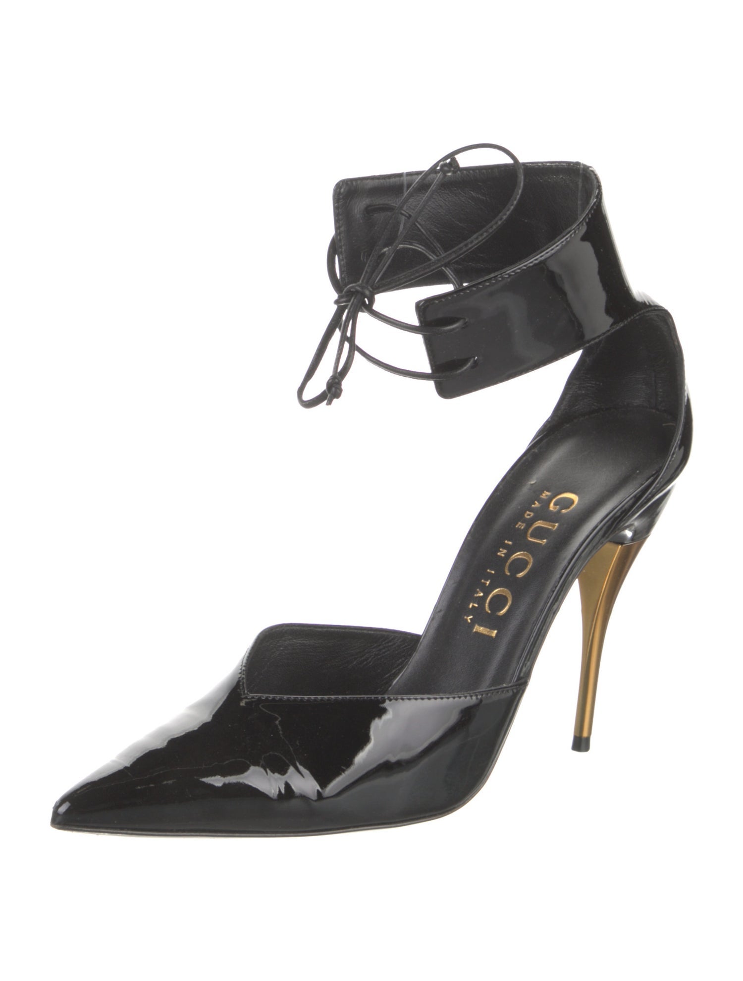 Gucci Patent Leather D'Orsay Pumps