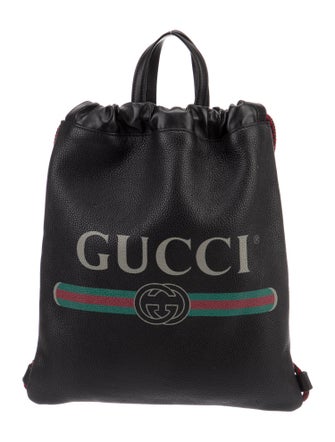 Gucci Web Logo Drawstring