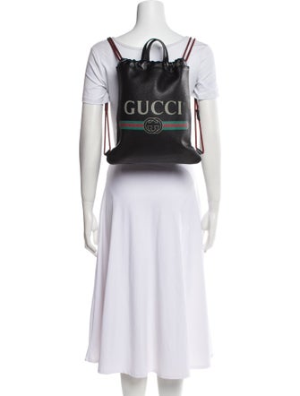 Gucci Web Logo Drawstring