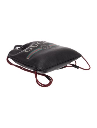 Gucci Web Logo Drawstring