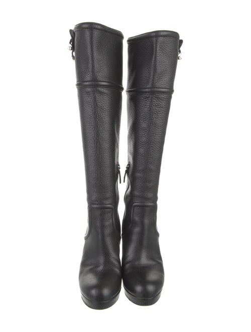 Gucci Hasler Horsebit Accent Leather Boots