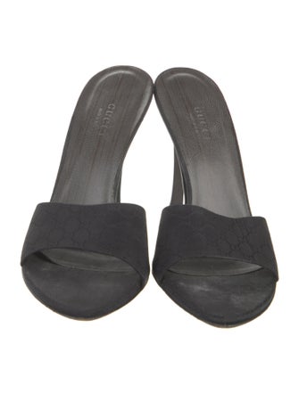 Gucci GG Logo Canvas Slides