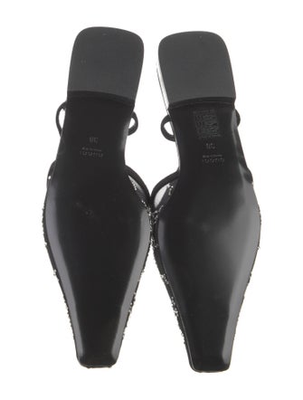 Gucci GG Logo Mesh Slingback Flats