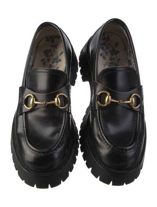 Gucci Horsebit Accent Leather Loafers