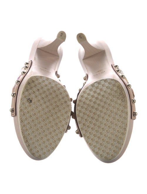 Gucci Flora Print Canvas Slides