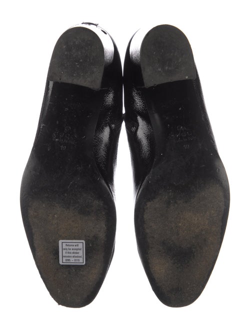 Gucci Feline Head Accent Patent Leather Combat Boots