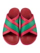 Gucci Web Accent Rubber Slides