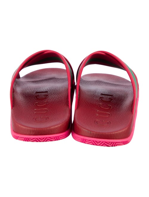 Gucci Web Accent Rubber Slides