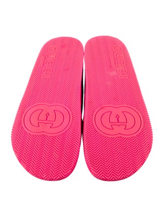 Gucci Web Accent Rubber Slides