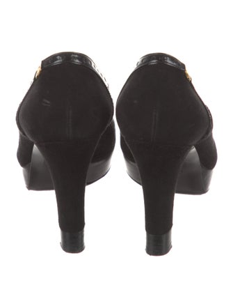 Gucci Interlocking G Logo Suede Pumps