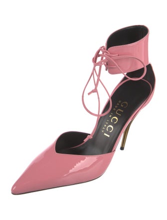 Gucci Patent Leather T-Strap Pumps