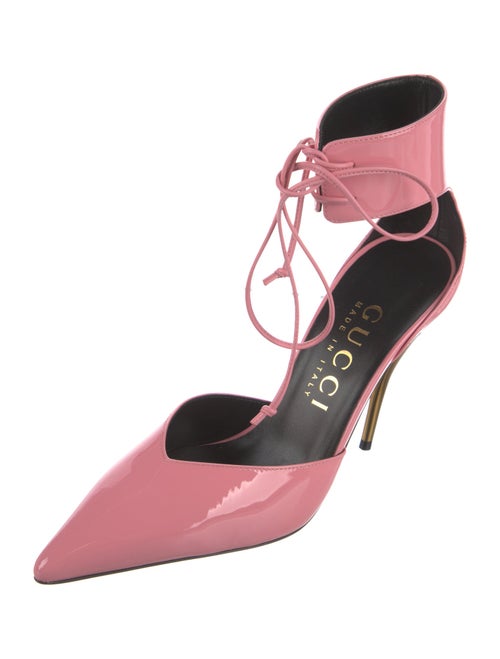 Gucci Patent Leather T-Strap Pumps