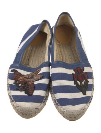 Gucci Canvas Striped Espadrilles