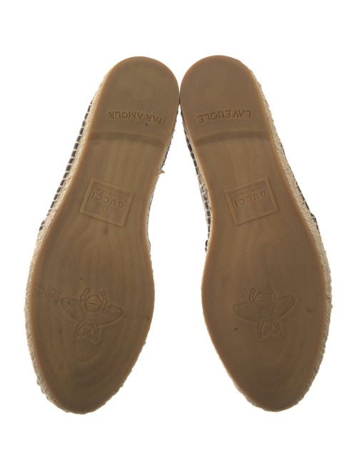 Gucci Bee Accent Leather Espadrilles