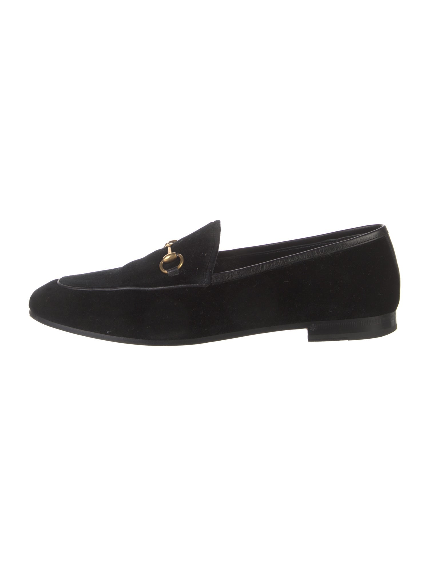 Gucci Horsebit Accent Velvet Loafers