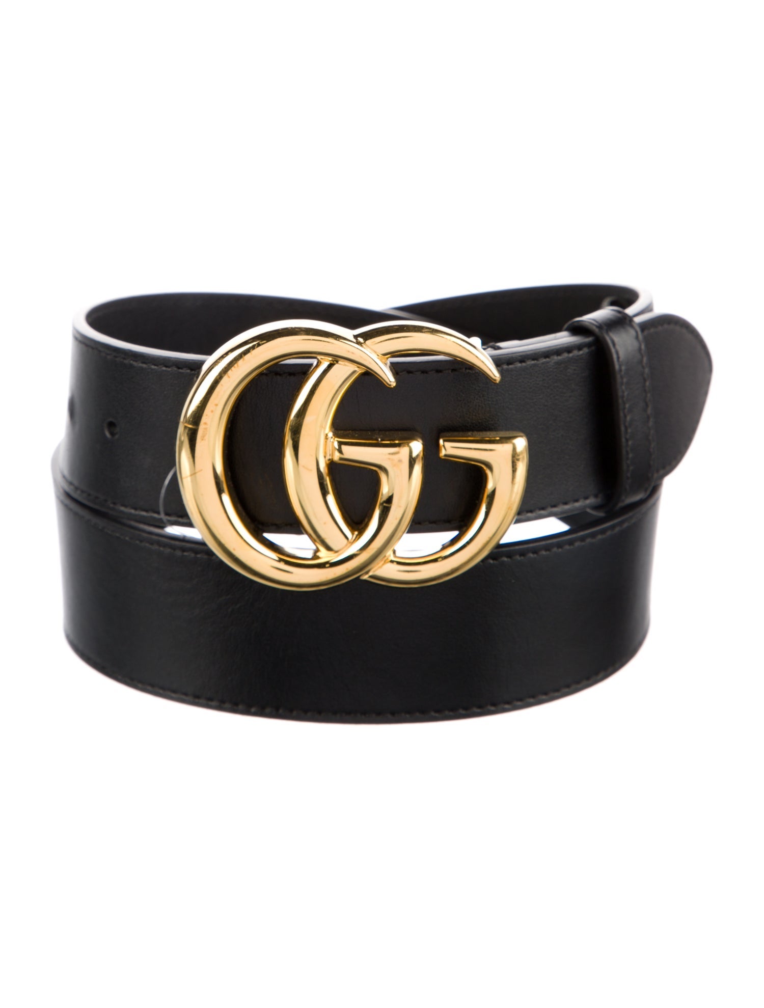 Gucci Running GG Logo Leather Belt