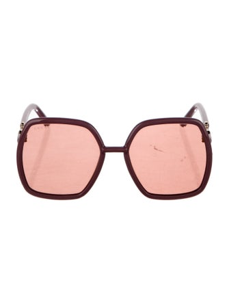 Gucci Horsebit Accent Oversize Sunglasses