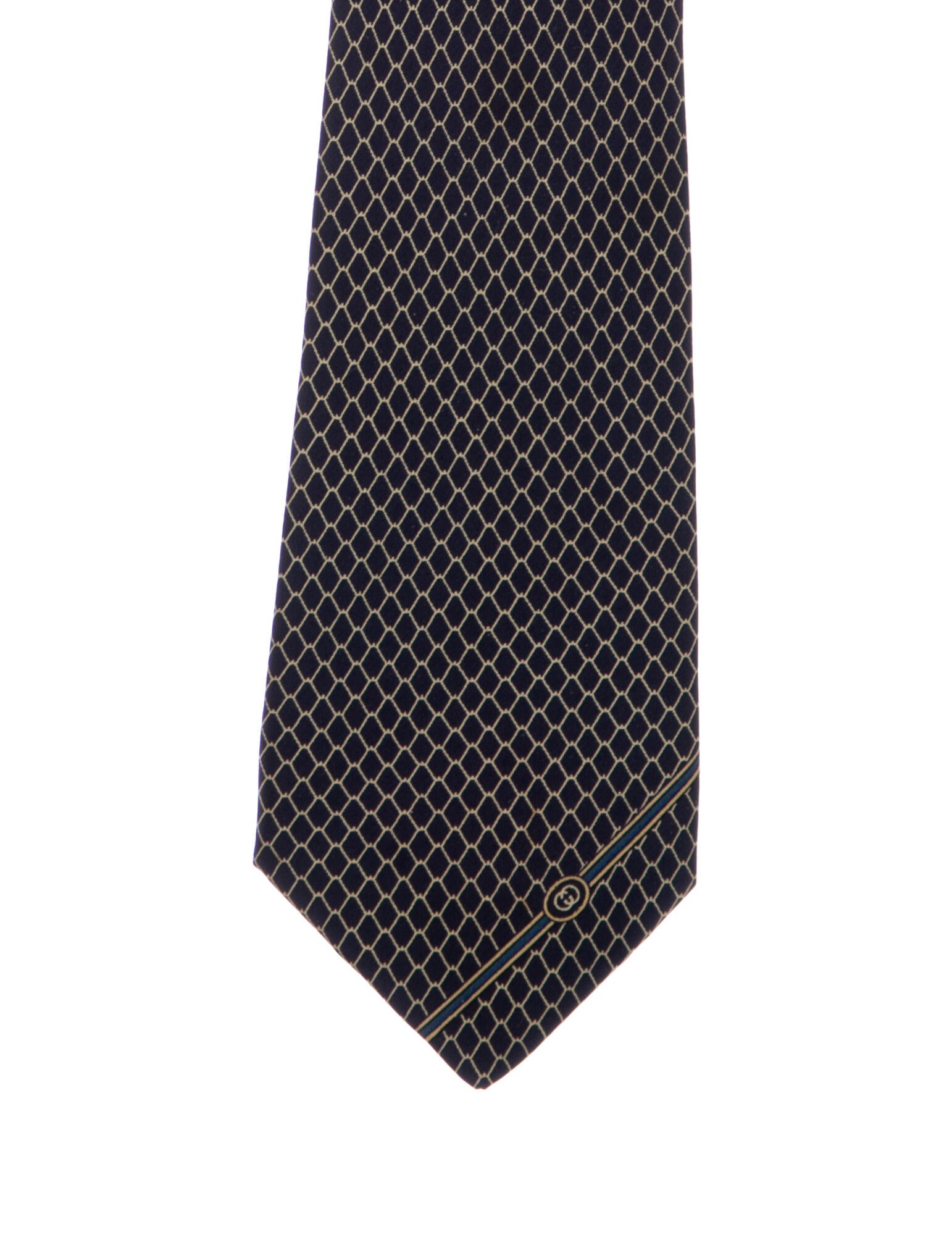 Gucci Blackpatterned tie