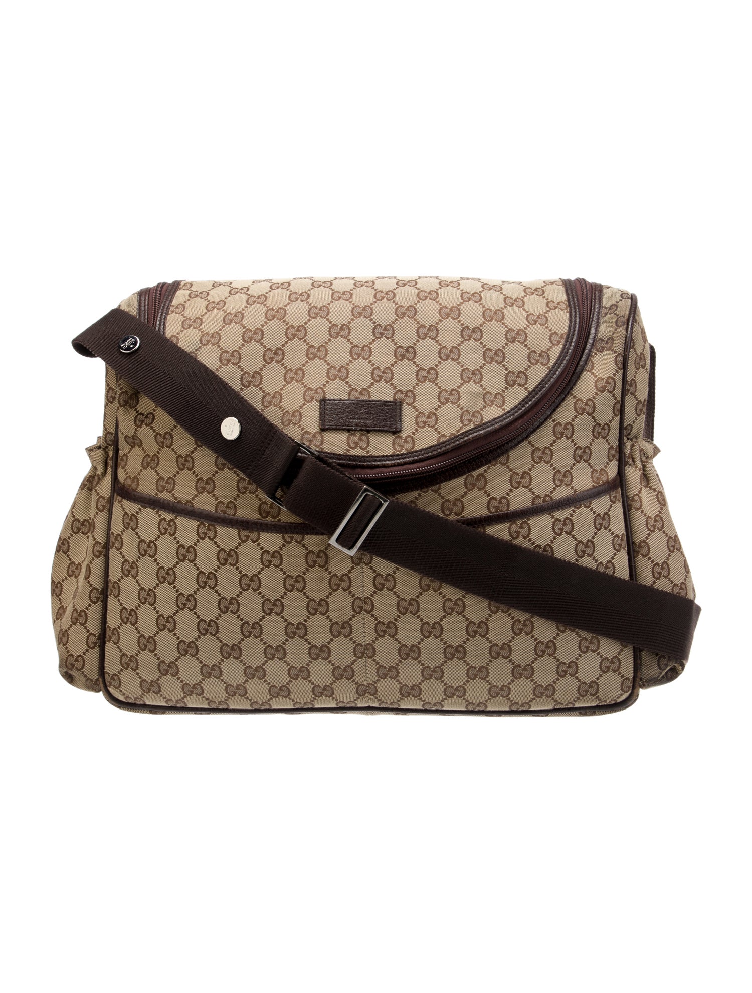 Gucci Infants' GG Canvas Diaper Bag
